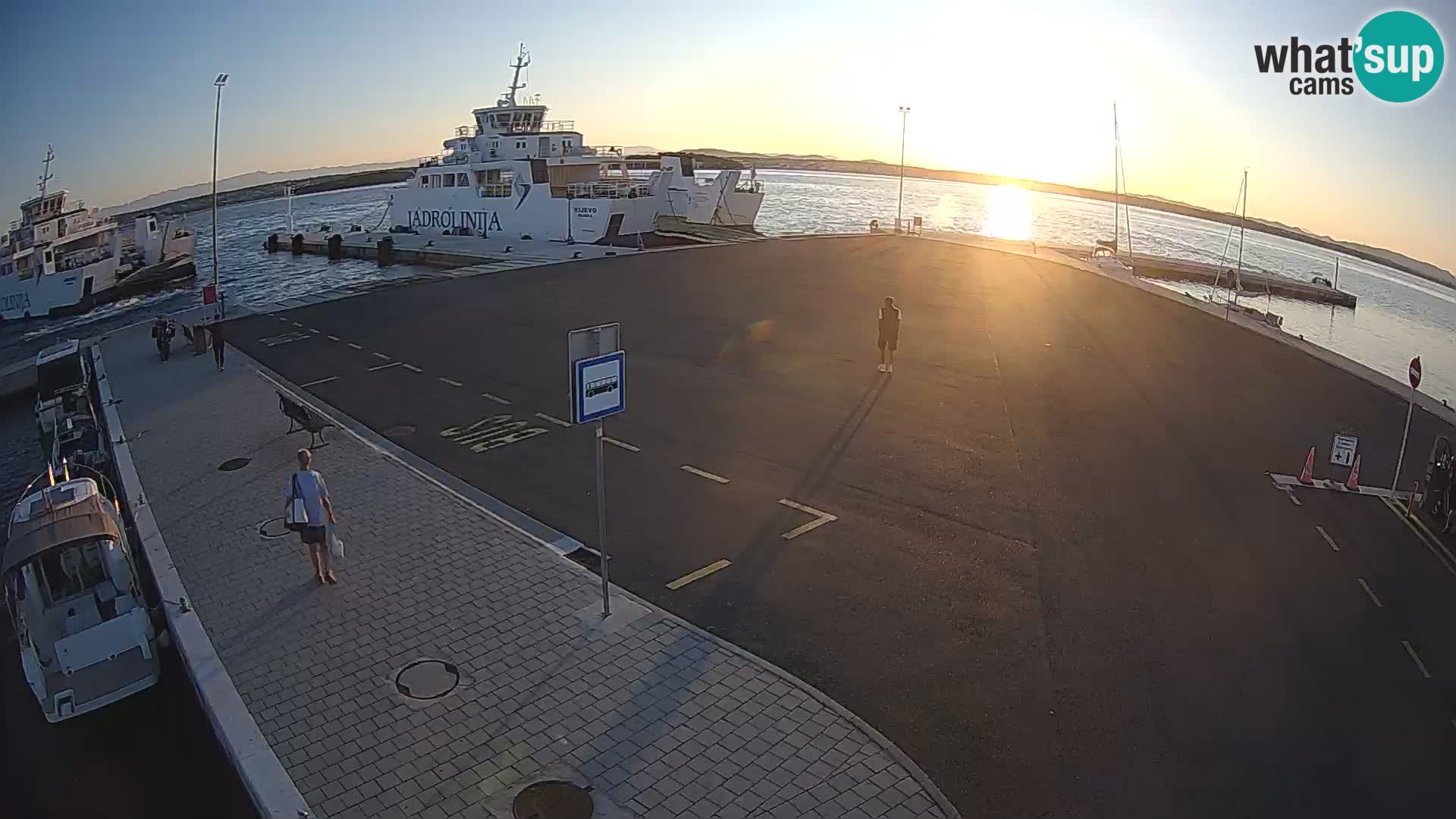 Tkon Live cam – ferry – Dalmatie – Croatie