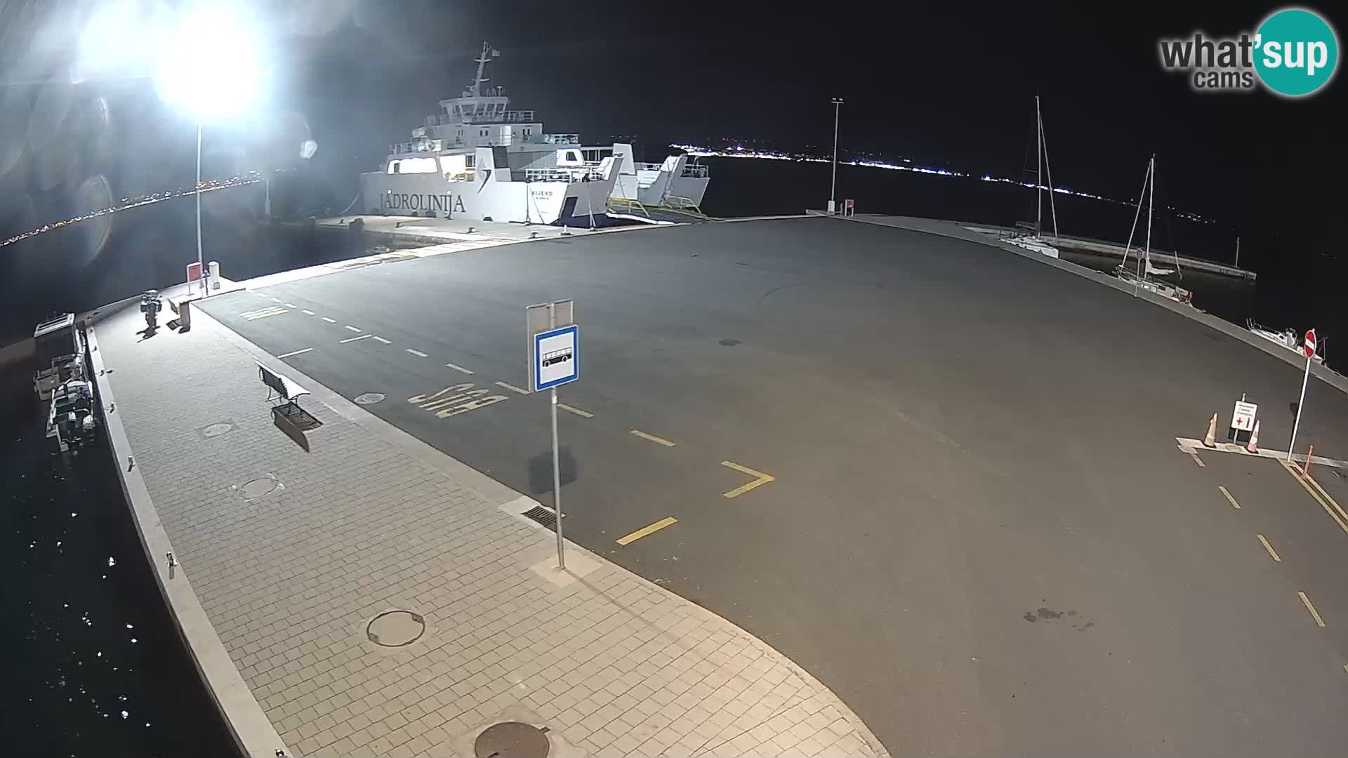 Tkon Live cam – ferry – Dalmatie – Croatie