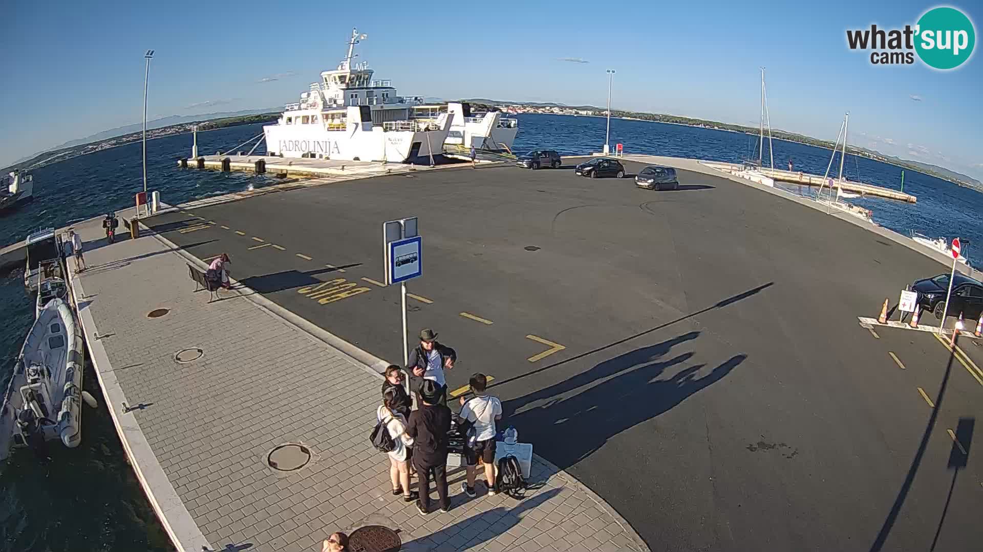 Tkon Live cam – ferry – Dalmatie – Croatie