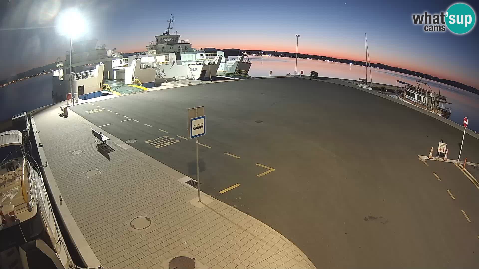 Tkon Live cam – ferry – Dalmatie – Croatie