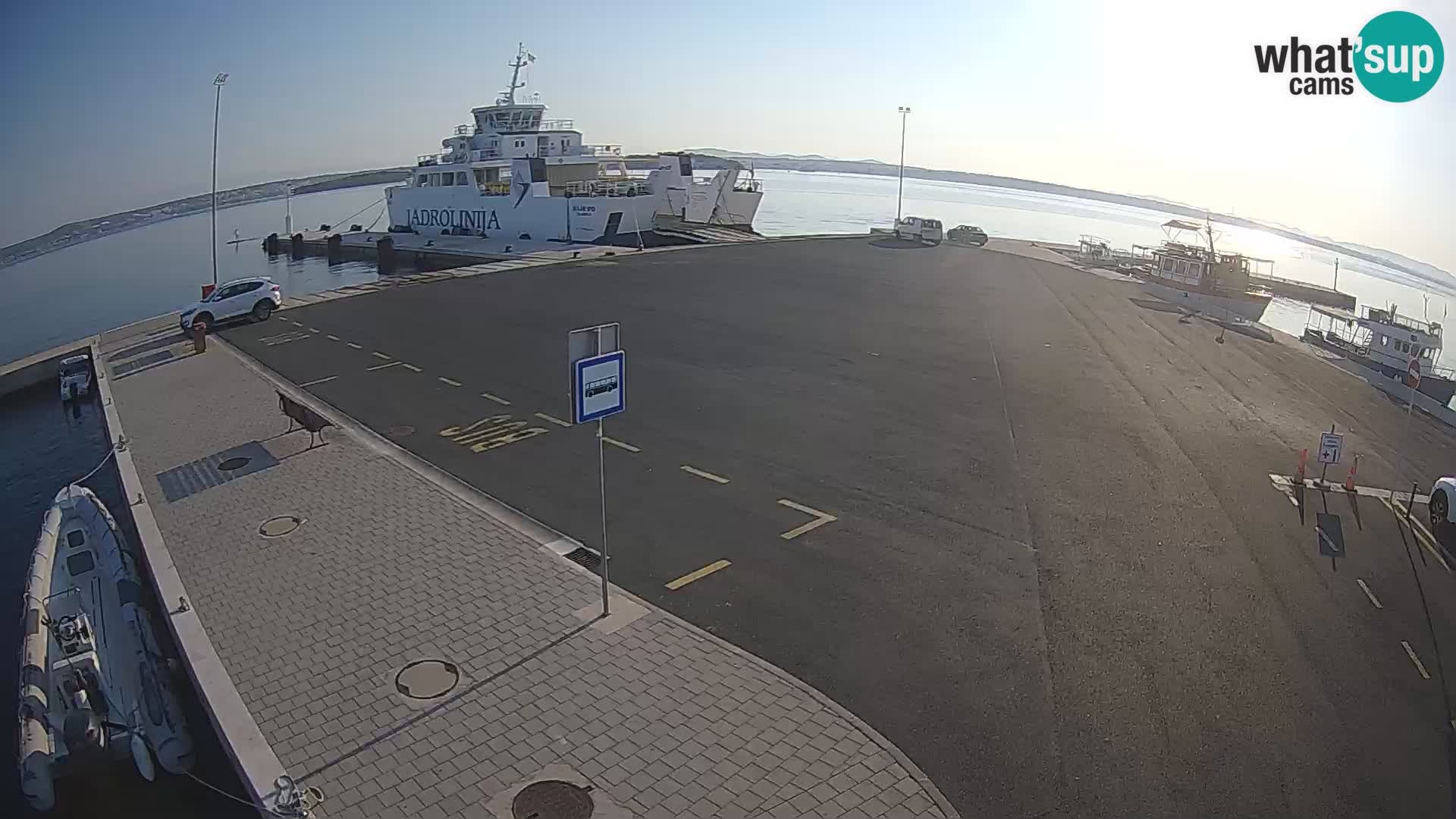 Tkon Live cam – ferry – Dalmatie – Croatie