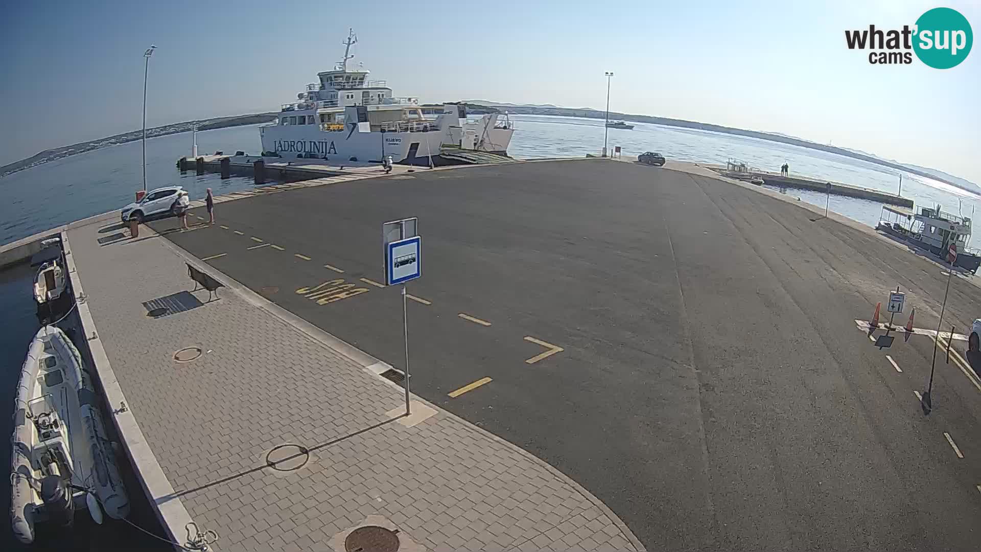 Tkon Live cam – ferry – Dalmatie – Croatie