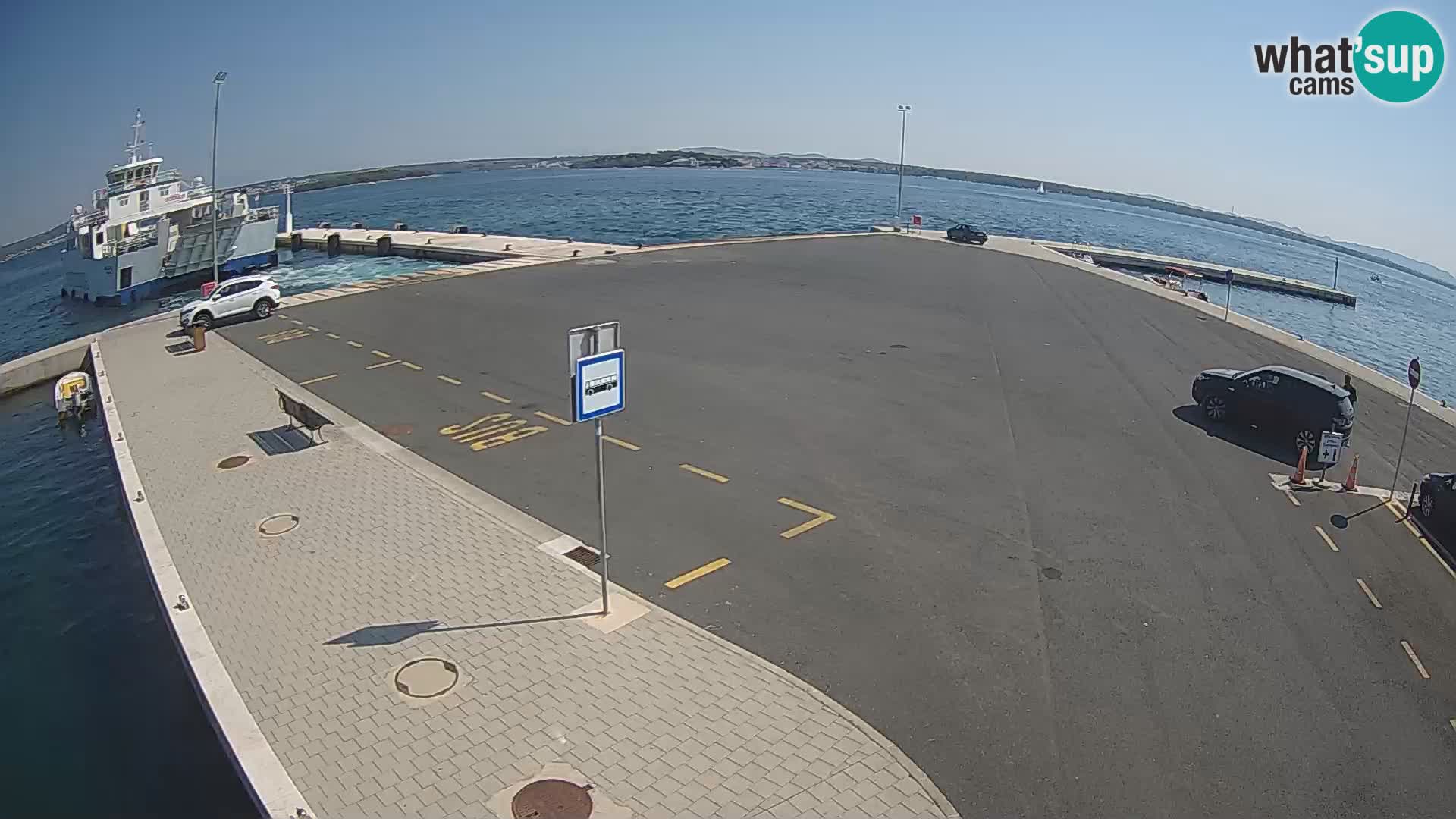Tkon Live cam – ferry – Dalmatie – Croatie