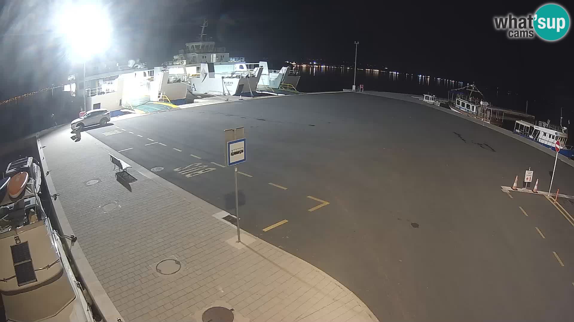 Tkon Live cam – ferry – Dalmatie – Croatie