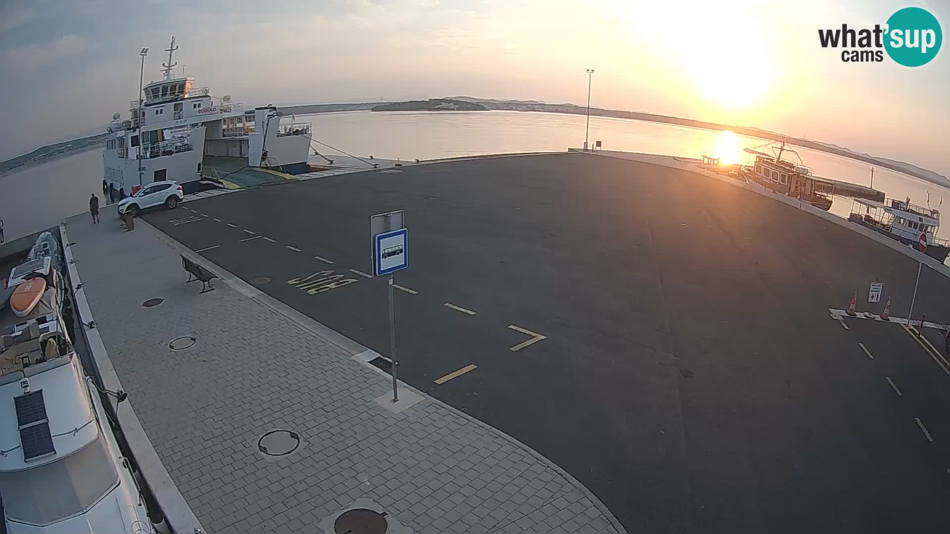 Tkon Live cam – ferry – Dalmatie – Croatie