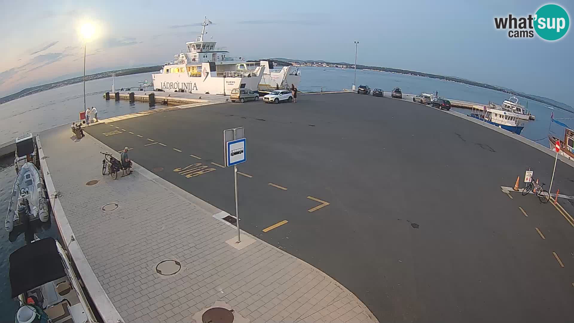 Tkon Live cam – ferry – Dalmatie – Croatie