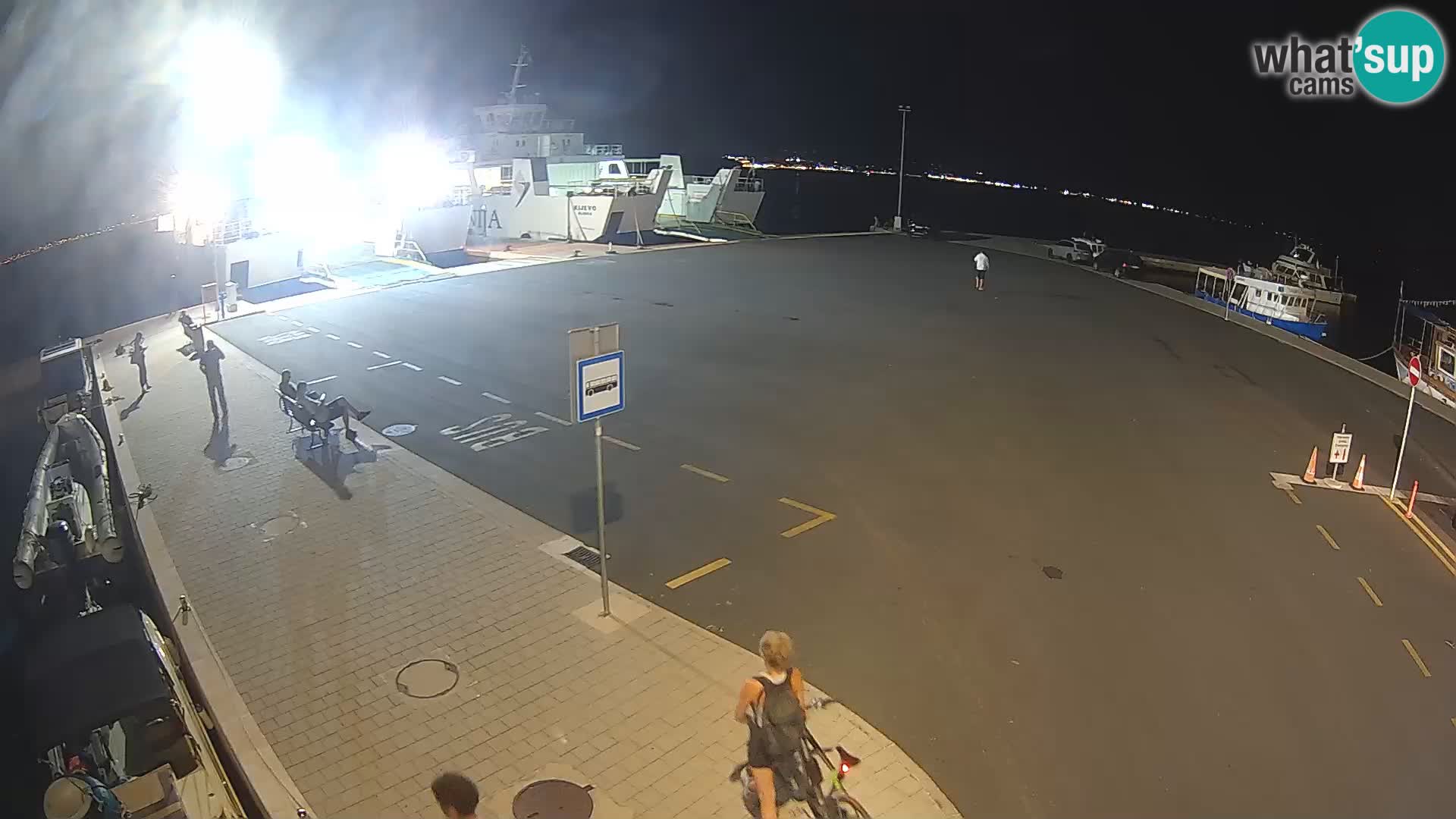 Tkon v živo – trajekt – Dalmacija – Hrvaška