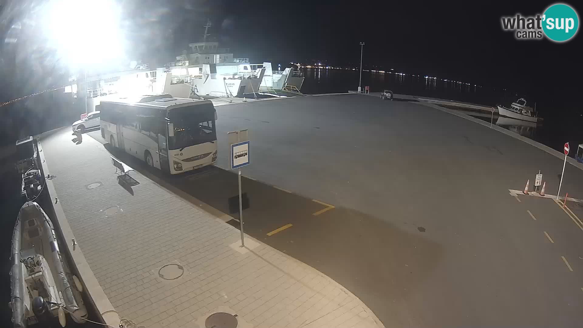 Tkon Live cam – ferry – Dalmatie – Croatie