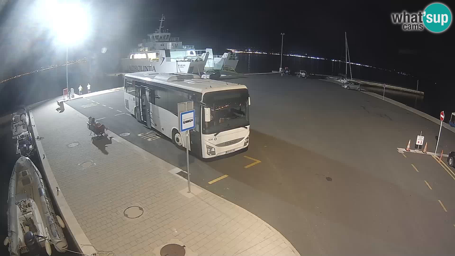 Tkon Live cam – ferry – Dalmatie – Croatie