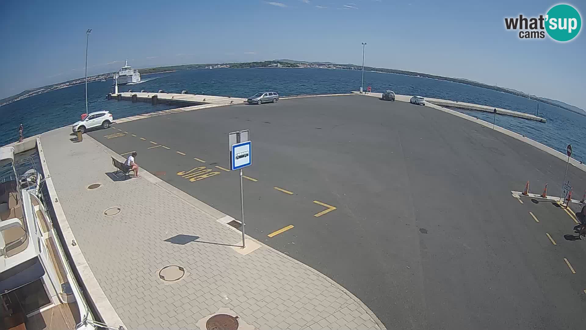 Tkon Live cam – ferry – Dalmatie – Croatie