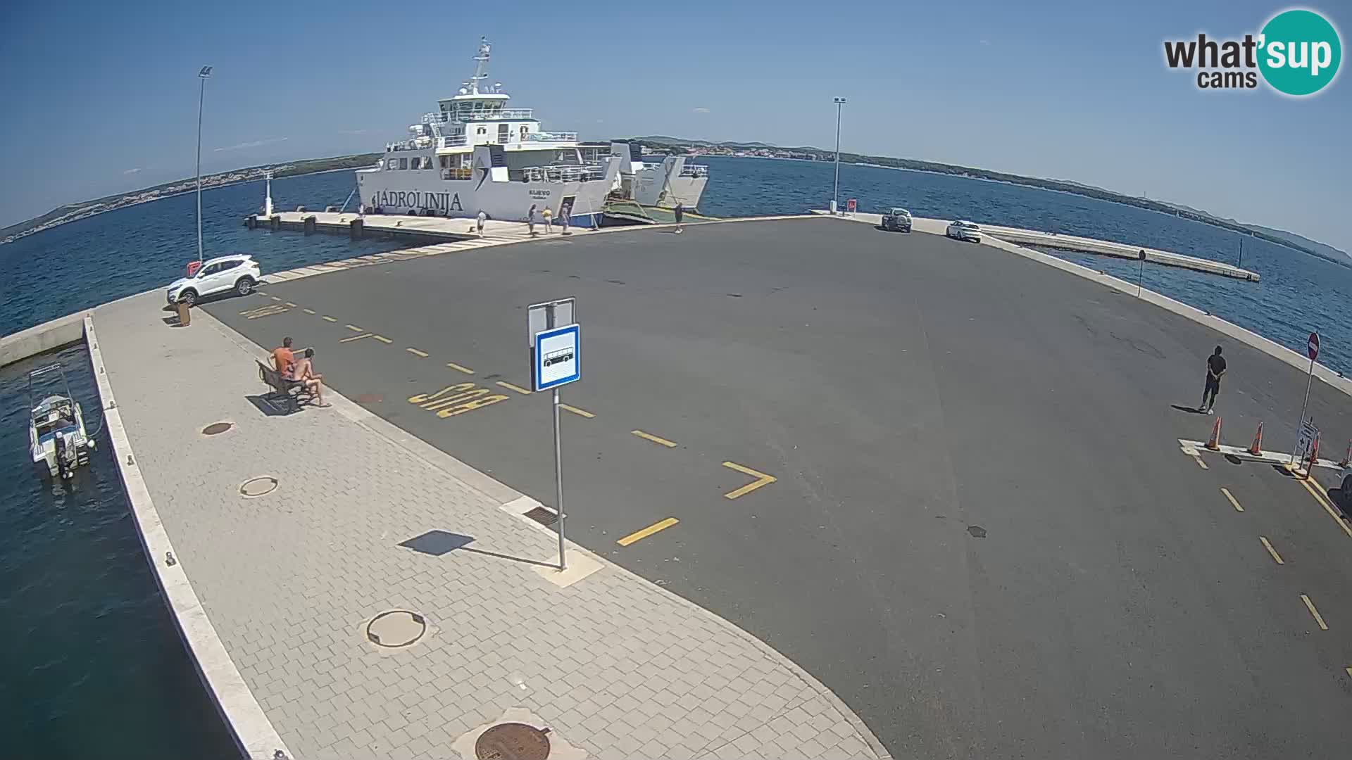 Tkon Live cam – ferry – Dalmatie – Croatie