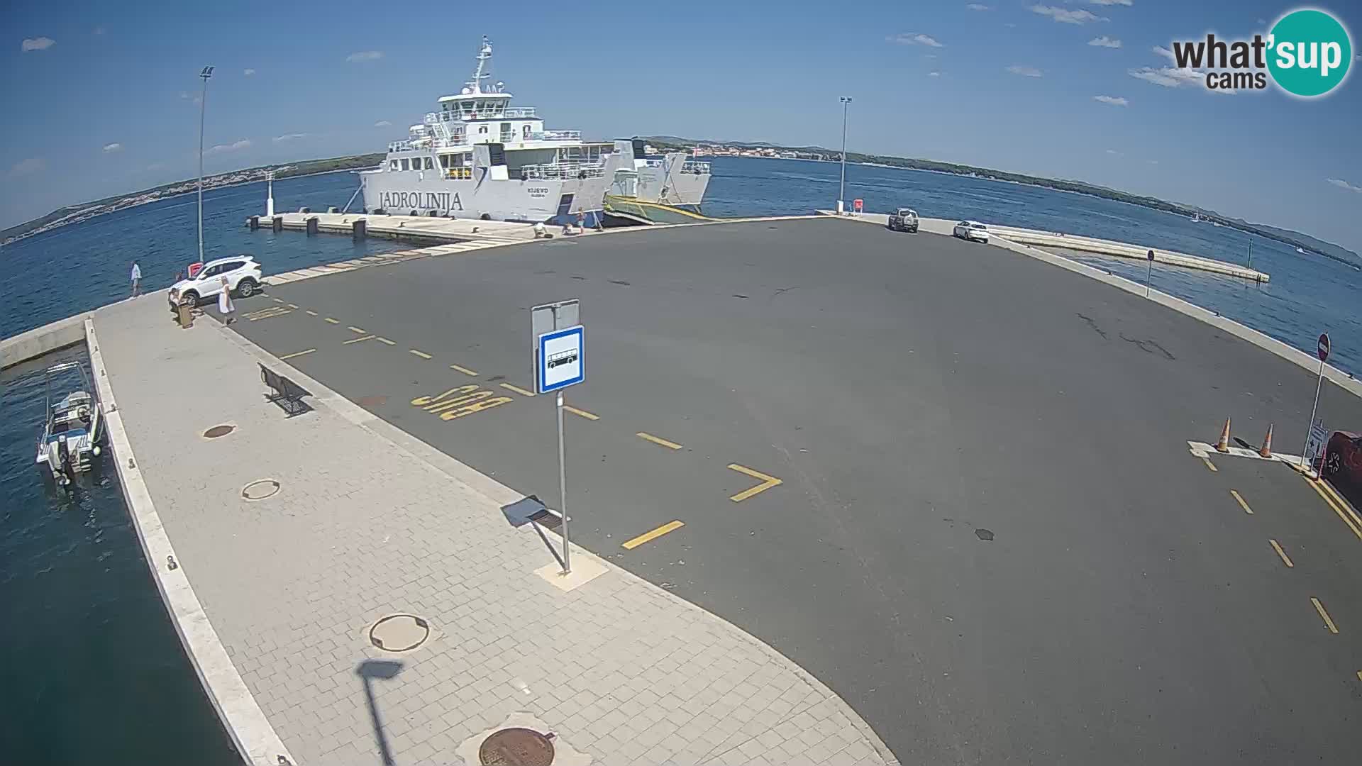 Tkon Live cam – ferry – Dalmatie – Croatie