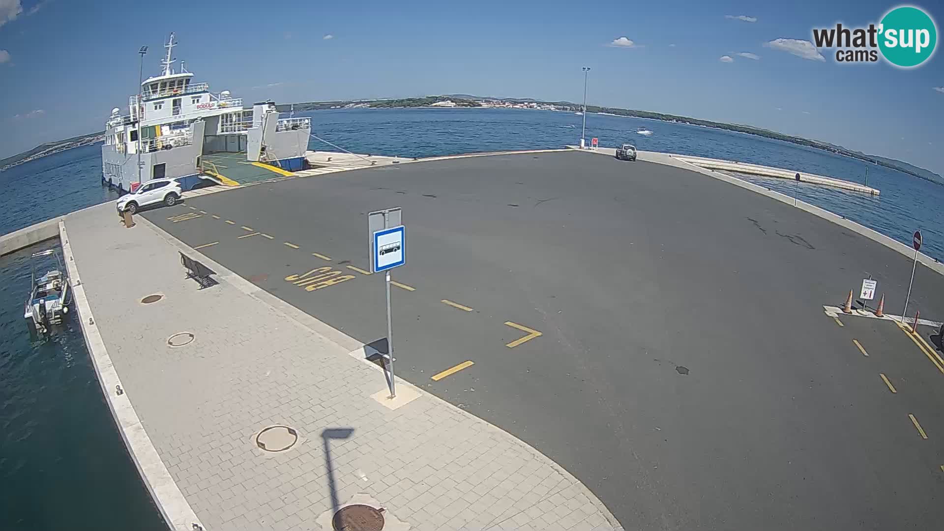 Tkon Live cam – ferry – Dalmatie – Croatie