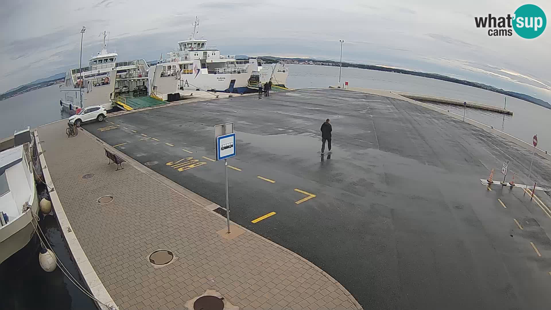 Tkon Live cam – ferry – Dalmatie – Croatie