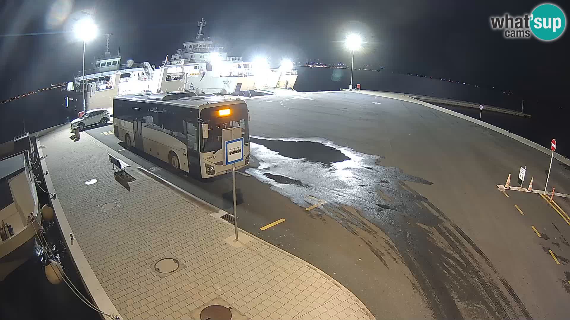 Tkon Live cam – ferry – Dalmatie – Croatie