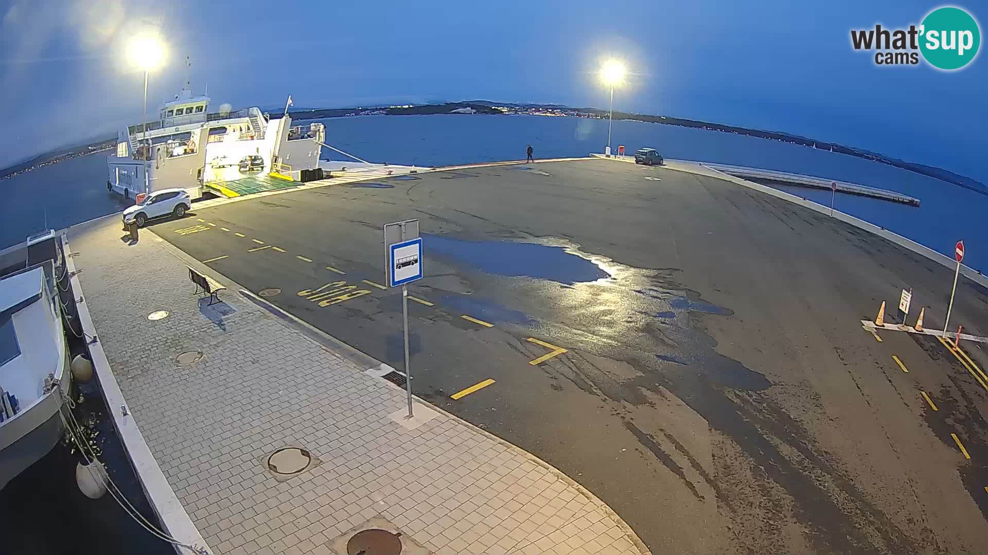 Tkon Live cam – ferry – Dalmatie – Croatie