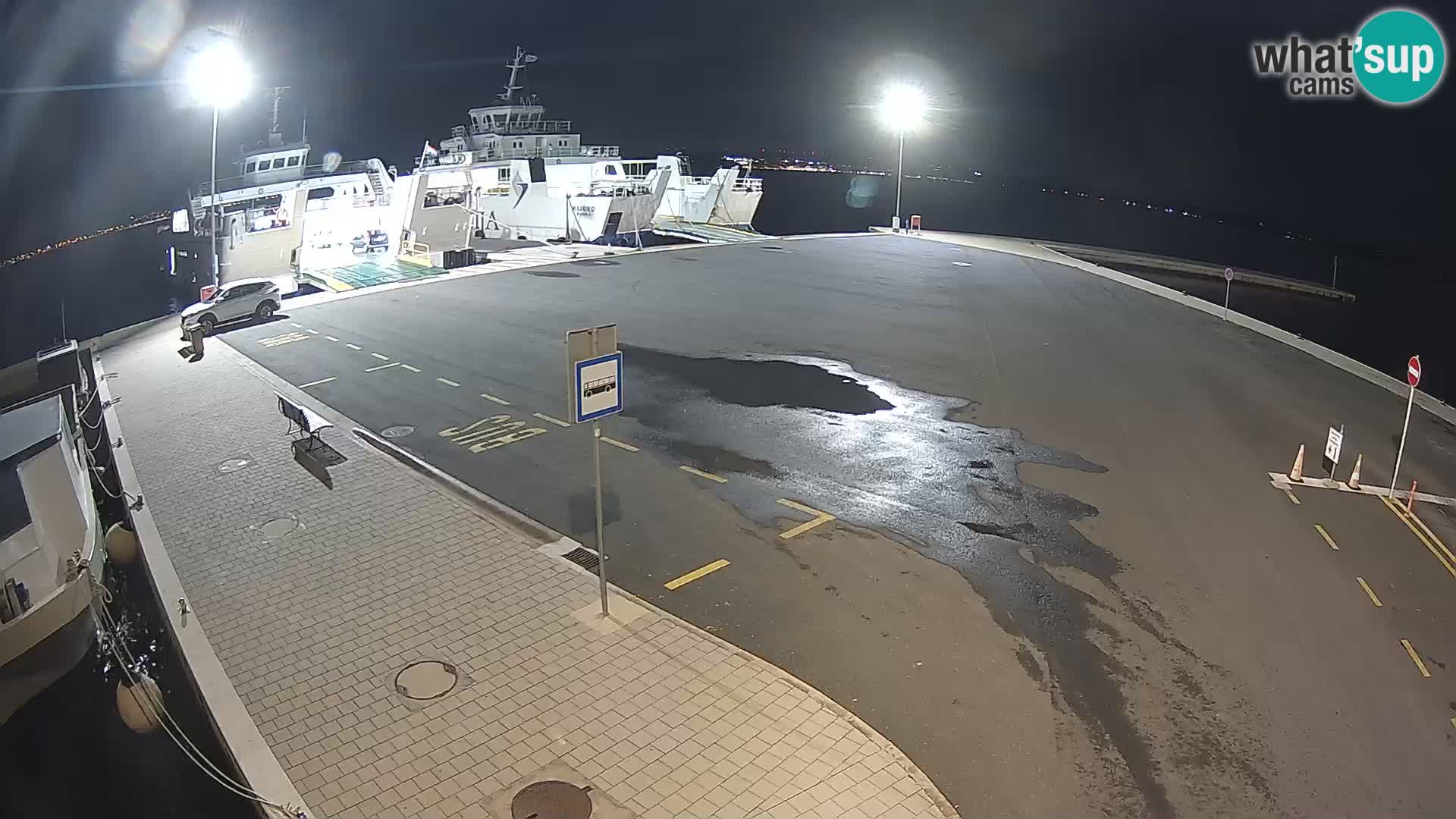 Tkon Live cam – ferry – Dalmatie – Croatie