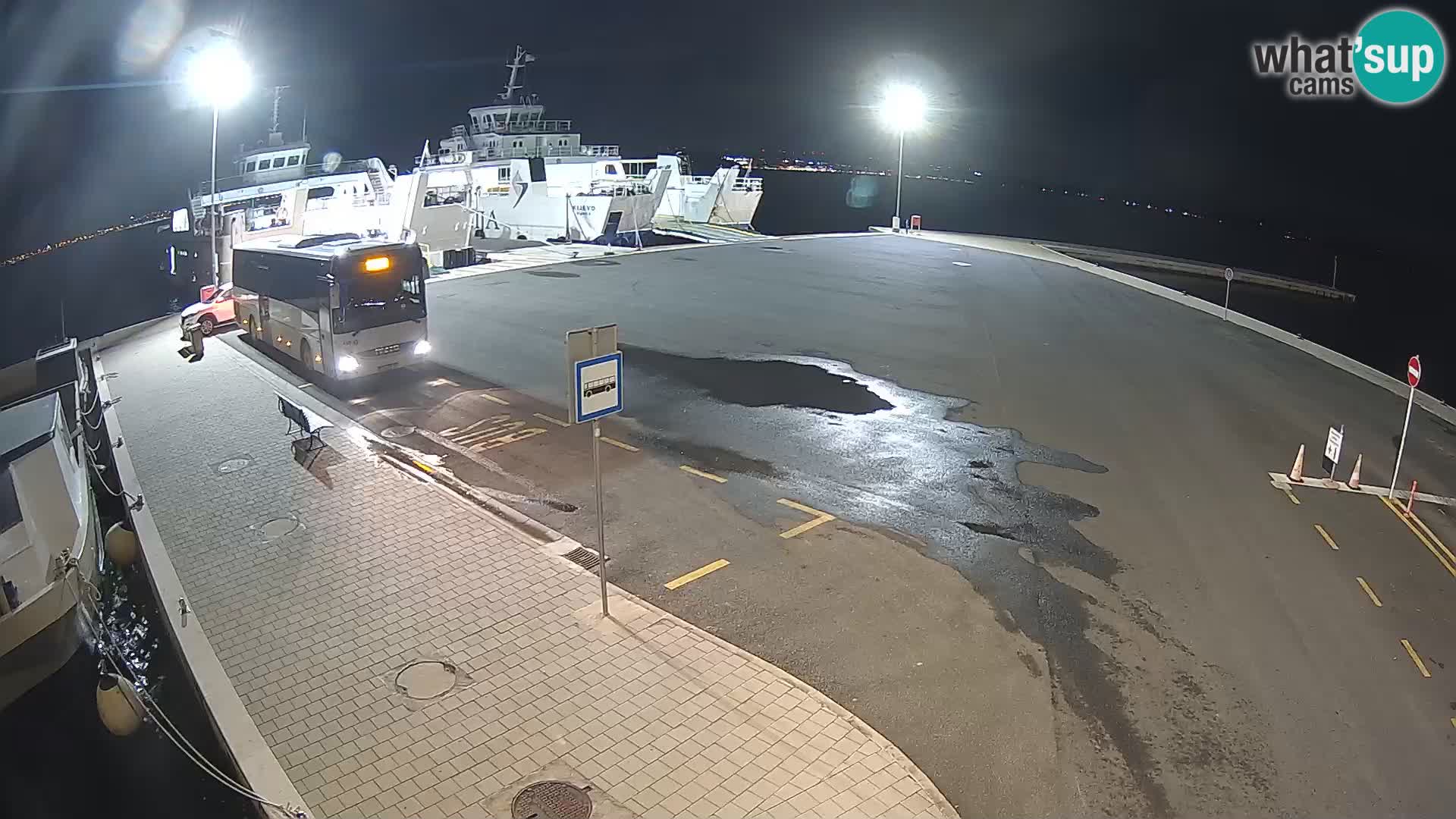 Tkon Live cam – ferry – Dalmatie – Croatie
