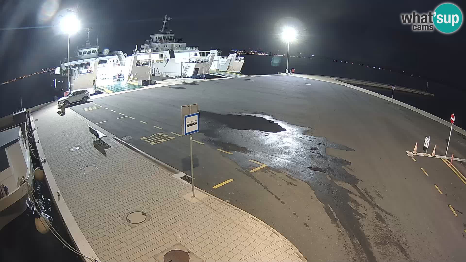 Tkon v živo – trajekt – Dalmacija – Hrvaška