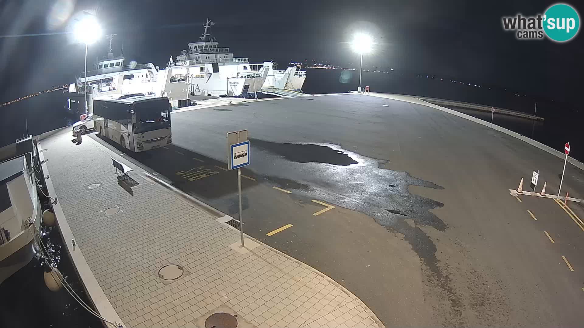 Tkon Live cam – ferry – Dalmatie – Croatie
