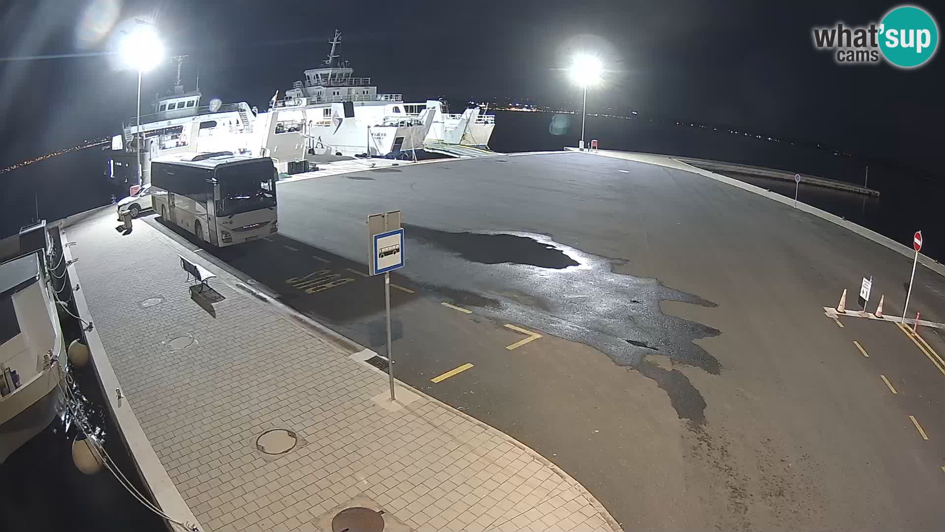 Tkon Live cam – ferry – Dalmatie – Croatie