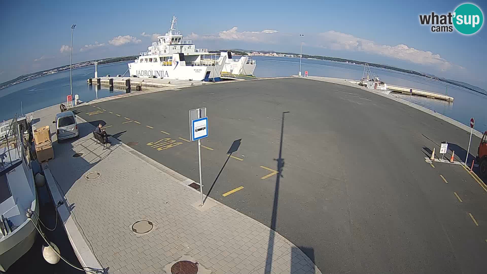 Tkon Live cam – ferry – Dalmatie – Croatie