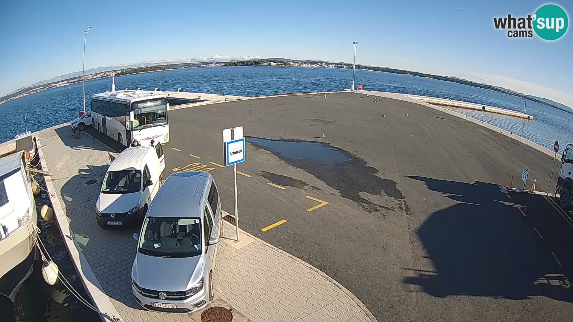 Tkon Live cam – ferry – Dalmatie – Croatie