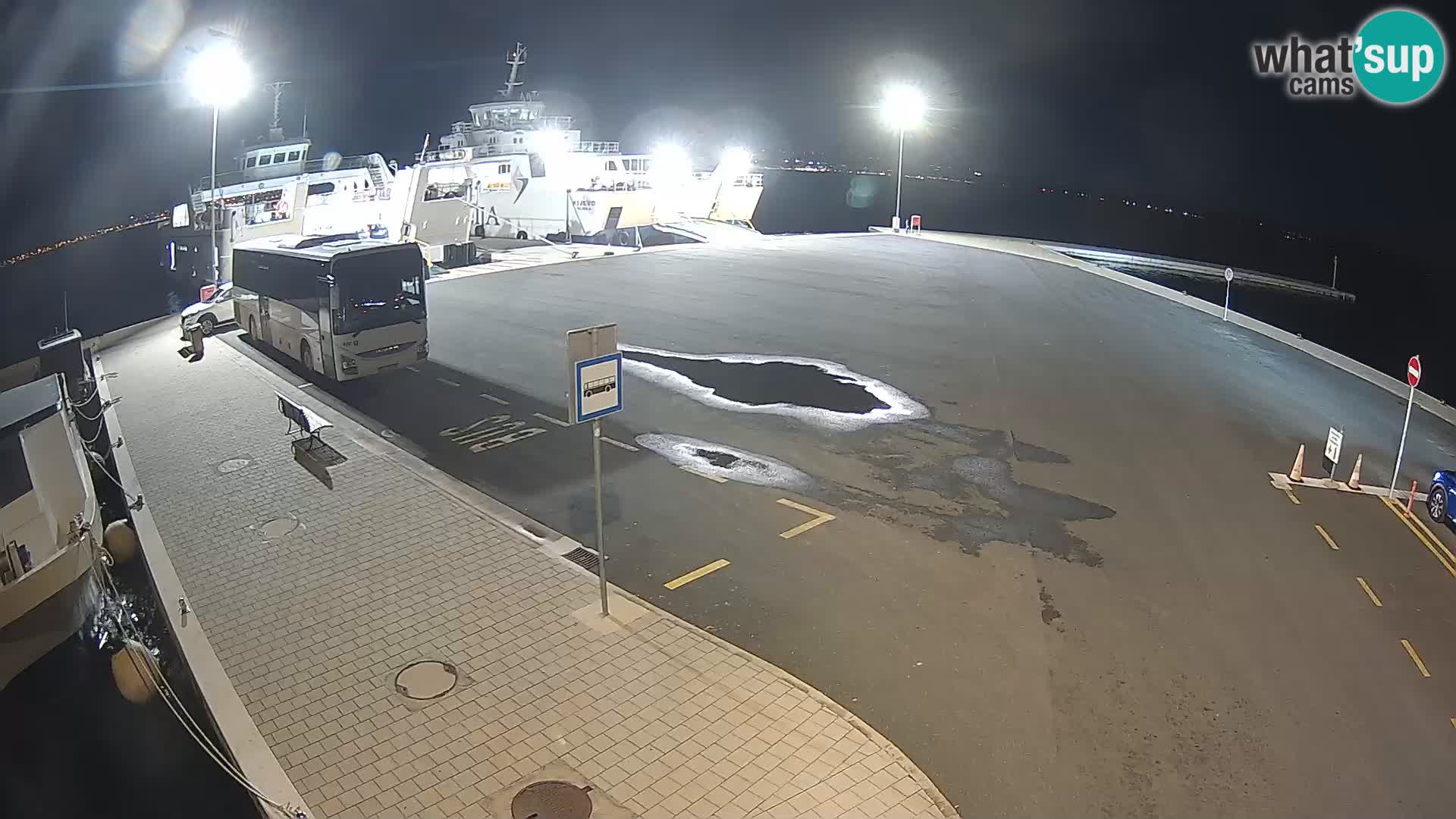 Tkon Live cam – ferry – Dalmatie – Croatie
