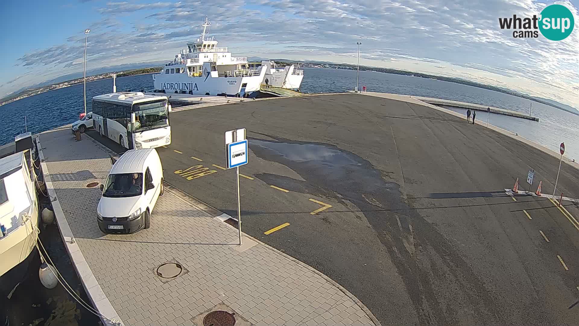 Tkon Live cam – ferry – Dalmatie – Croatie