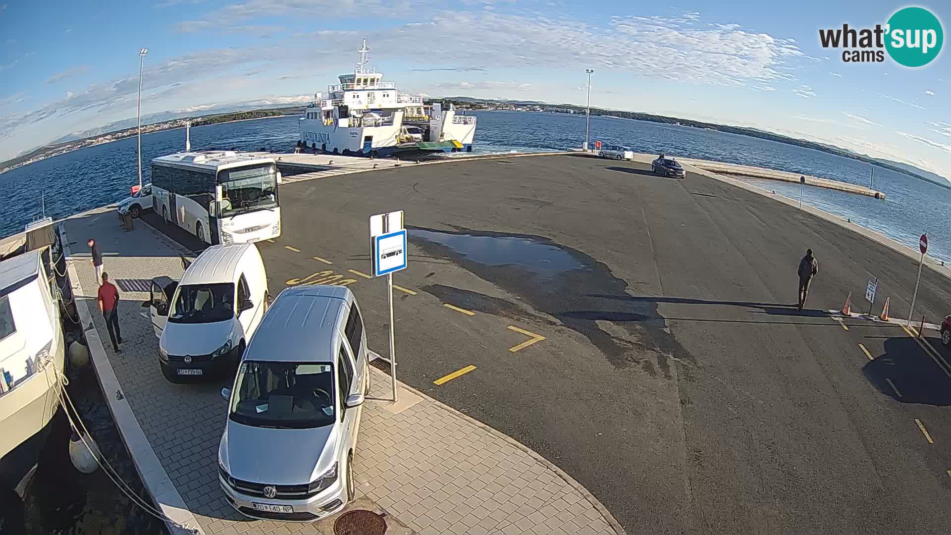 Tkon Live cam – ferry – Dalmatie – Croatie
