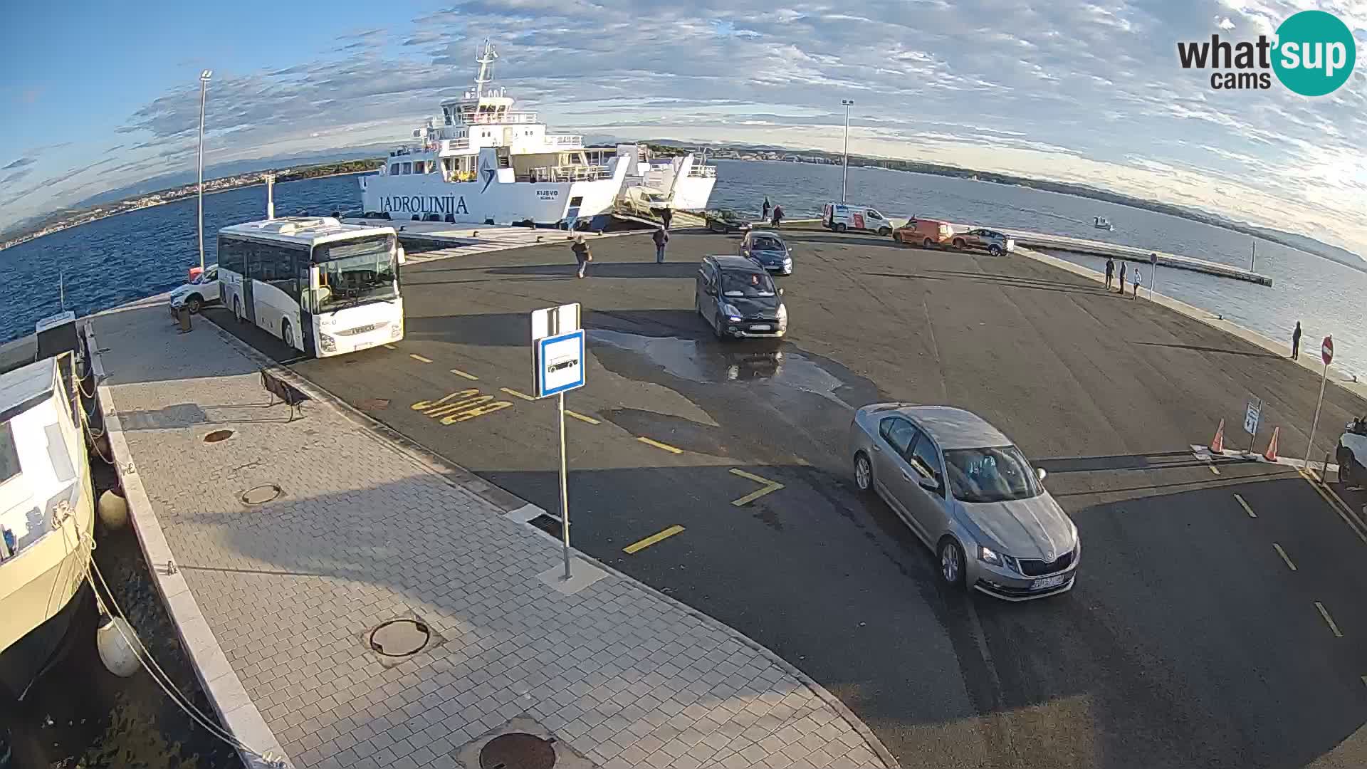 Tkon Live cam – ferry – Dalmatie – Croatie