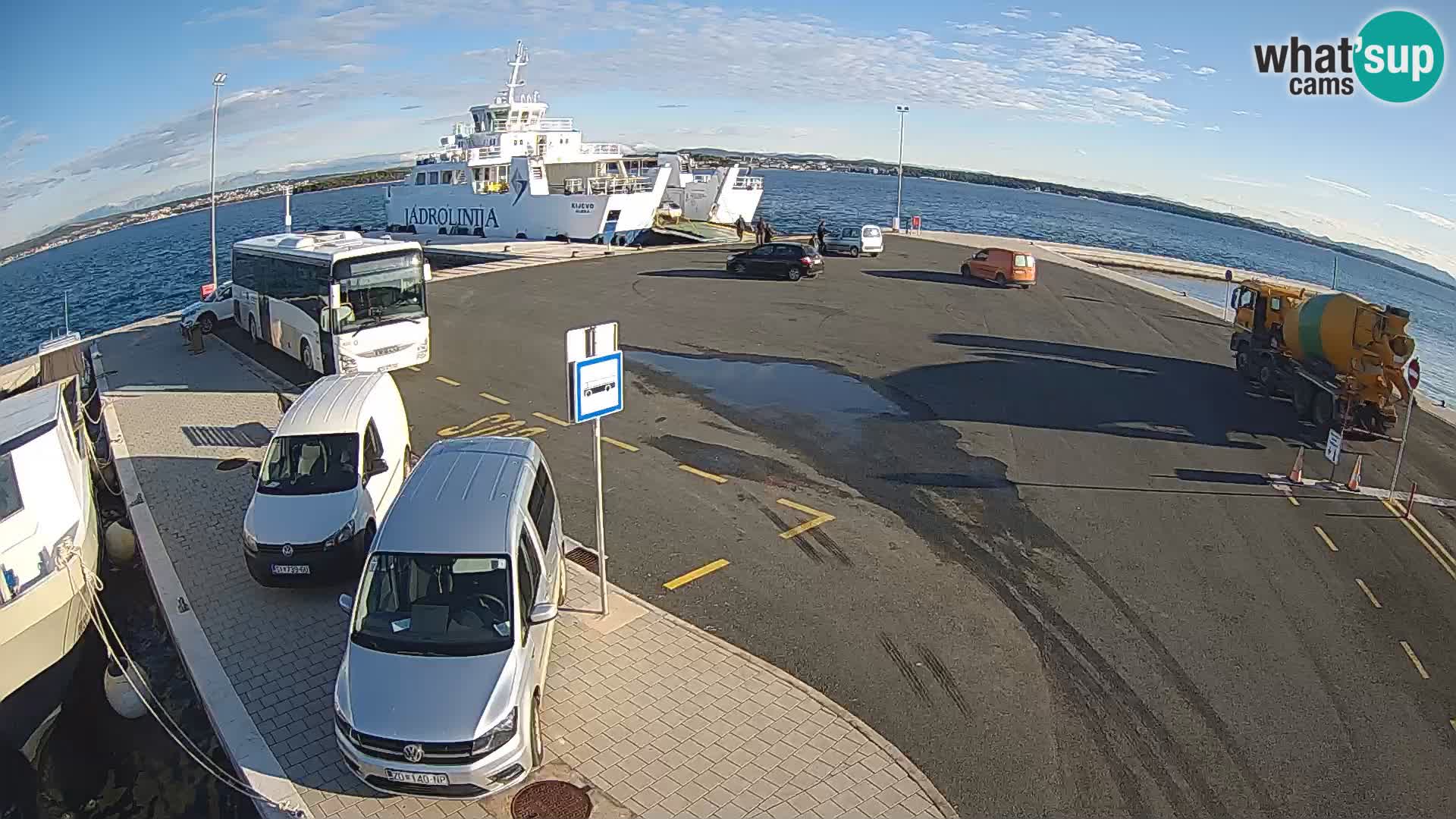 Tkon Live cam – ferry – Dalmatia – Croatia