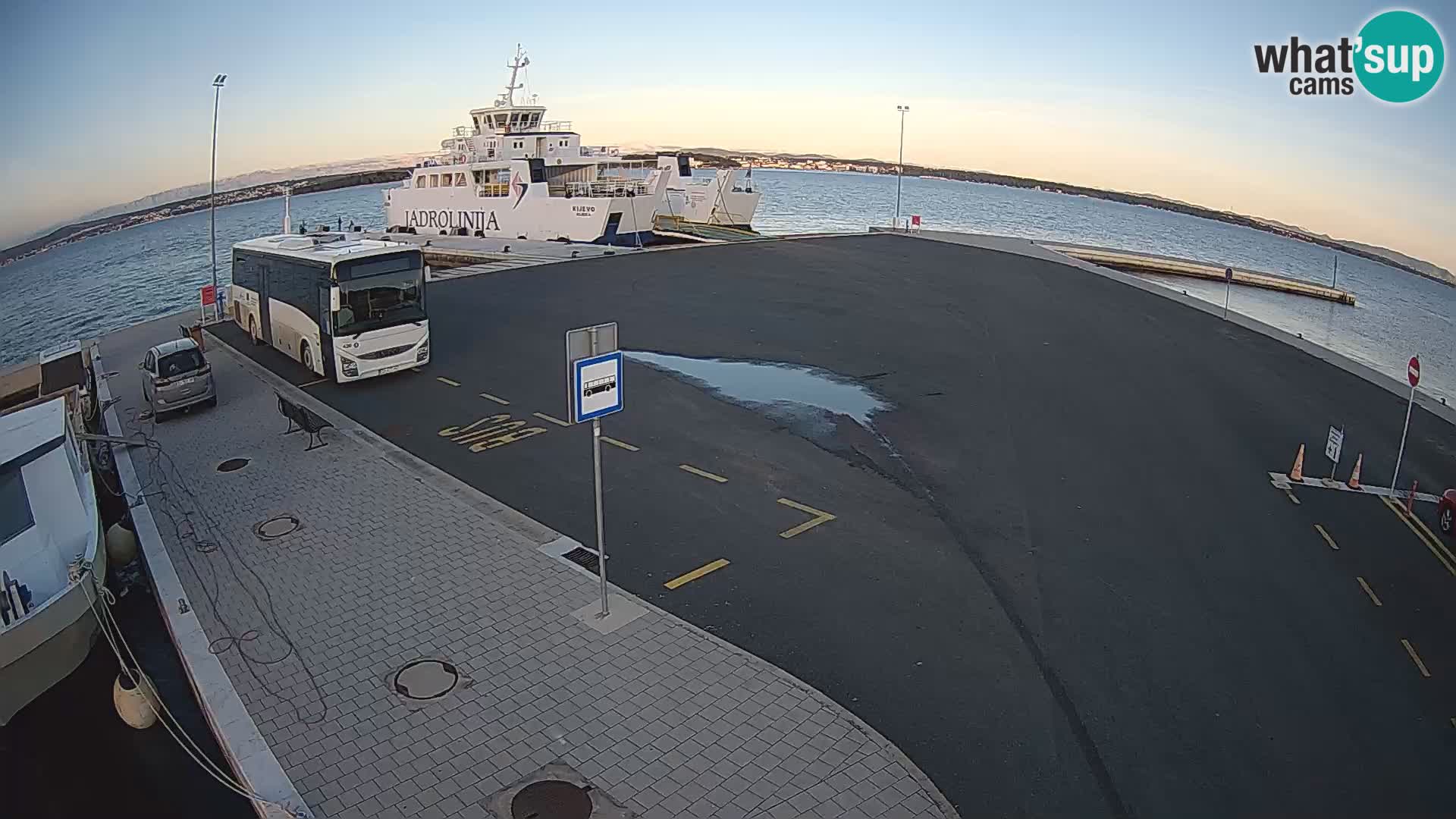 Tkon Live cam – ferry – Dalmatie – Croatie