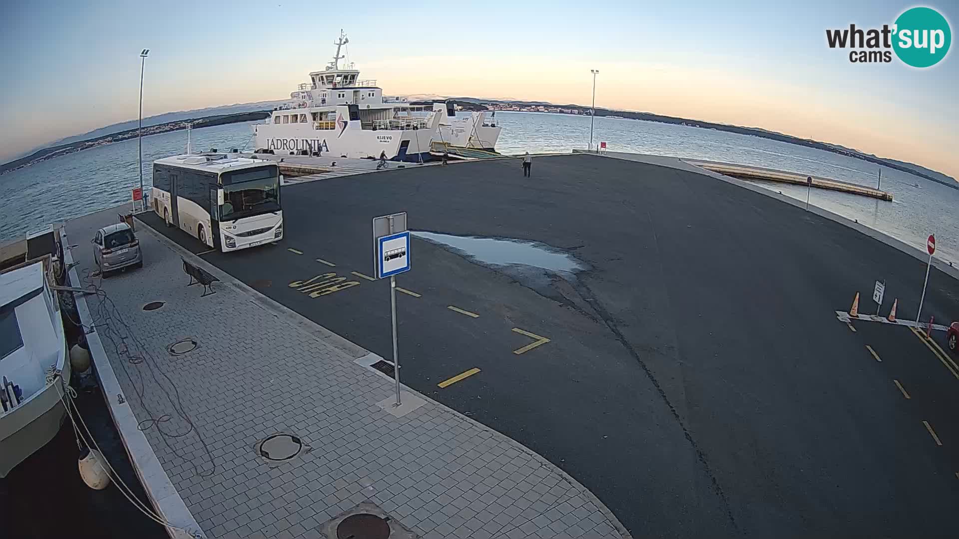 Tkon Live cam – ferry – Dalmatie – Croatie