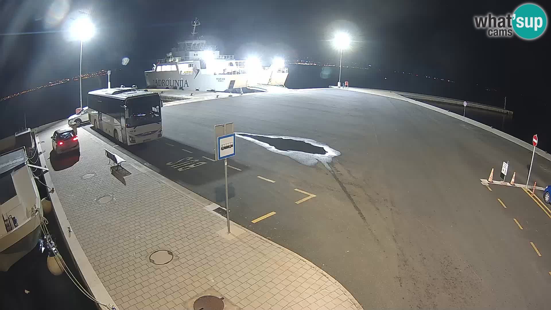 Tkon Live cam – ferry – Dalmatie – Croatie