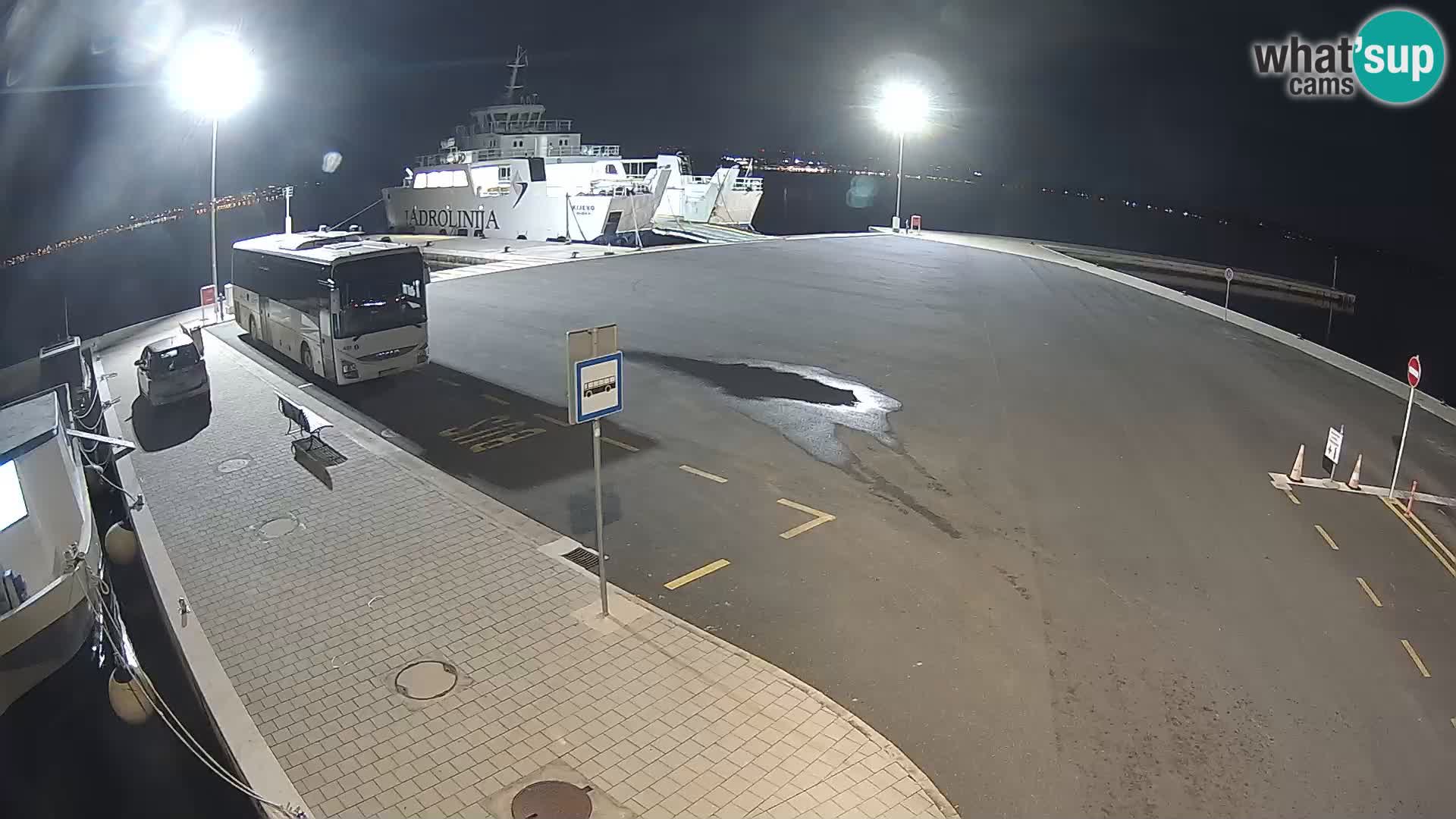 Tkon Live cam – ferry – Dalmatie – Croatie