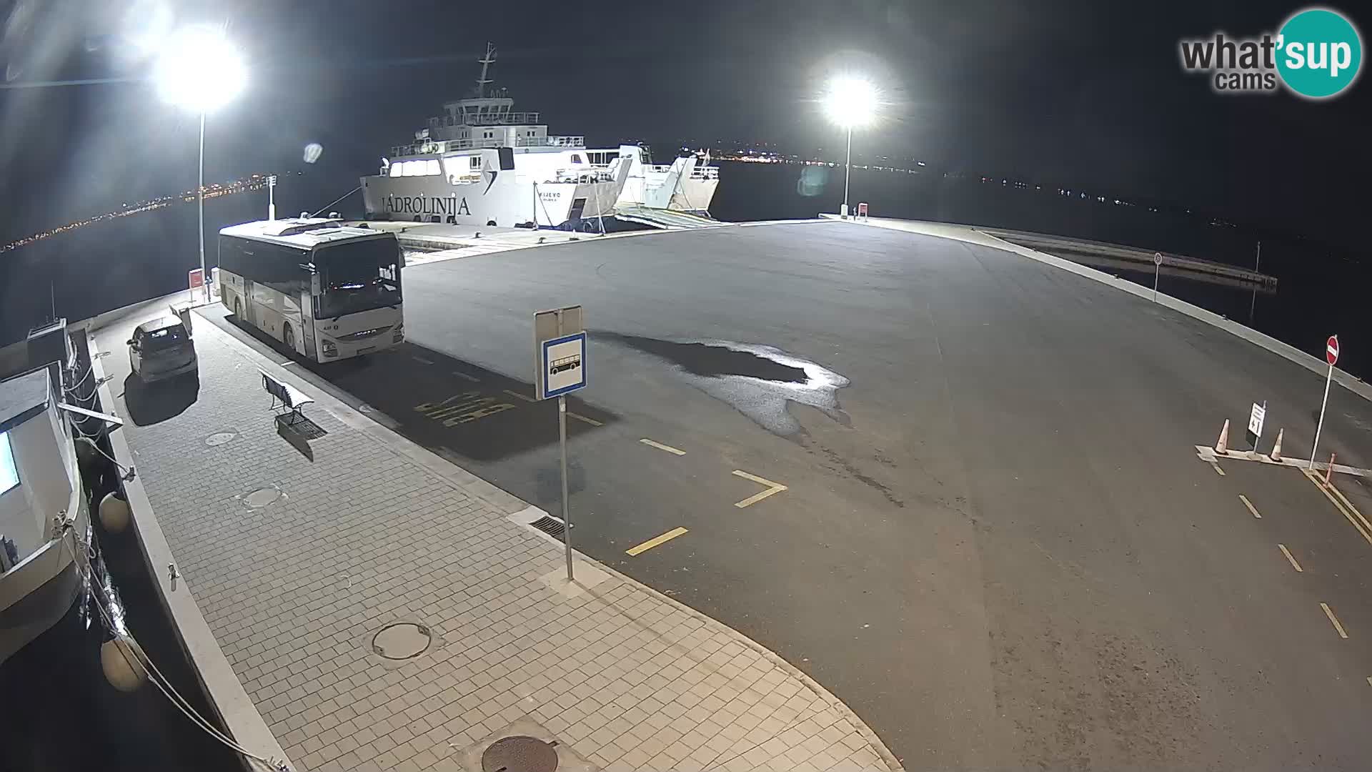 Tkon Live cam – ferry – Dalmatie – Croatie