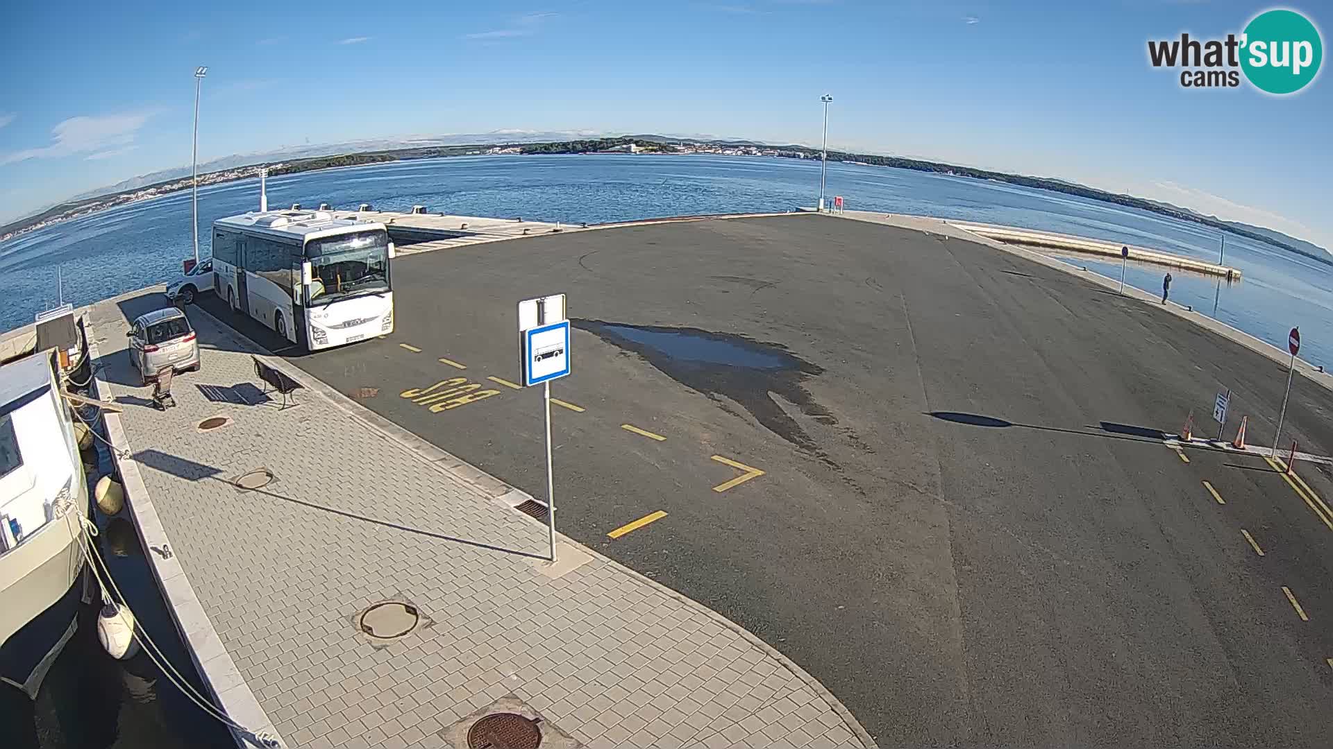 Tkon Live cam – ferry – Dalmatie – Croatie