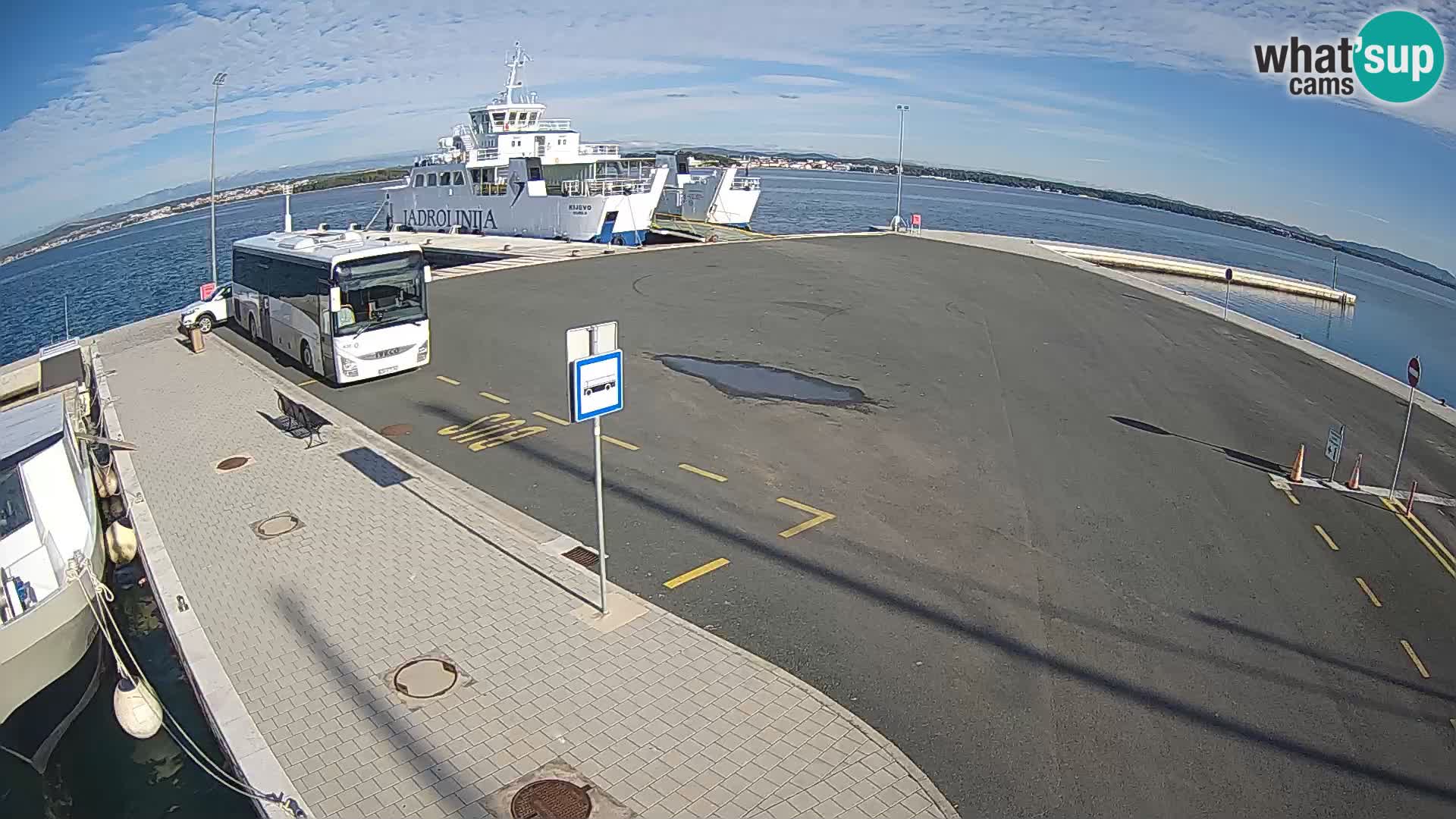Tkon Live cam – ferry – Dalmatia – Croatia