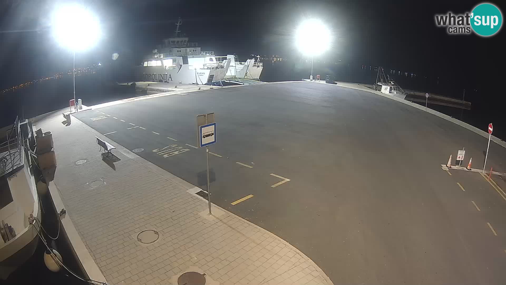 Tkon Live cam – ferry – Dalmatie – Croatie