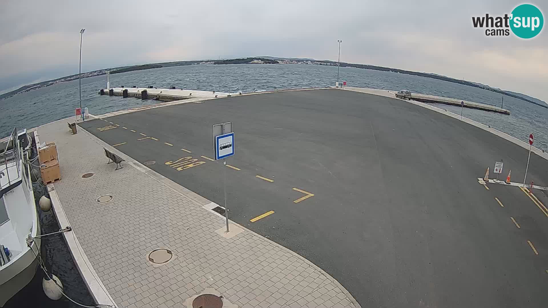 Tkon Live cam – ferry – Dalmatie – Croatie