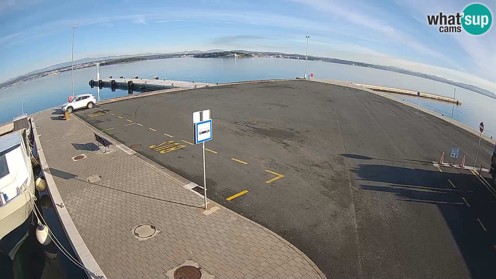 Tkon Live cam – ferry – Dalmatie – Croatie