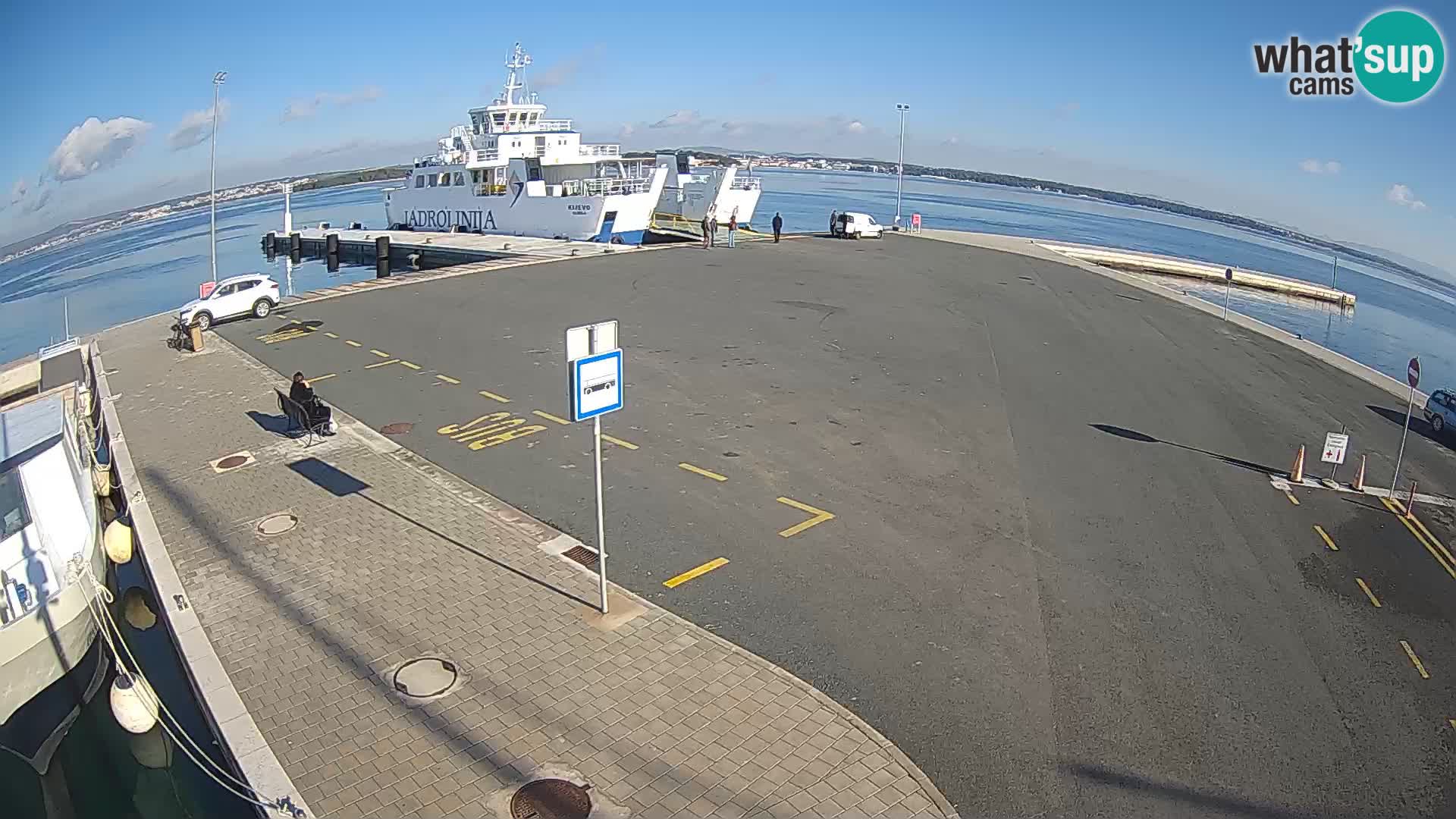 Tkon Live cam – ferry – Dalmatie – Croatie