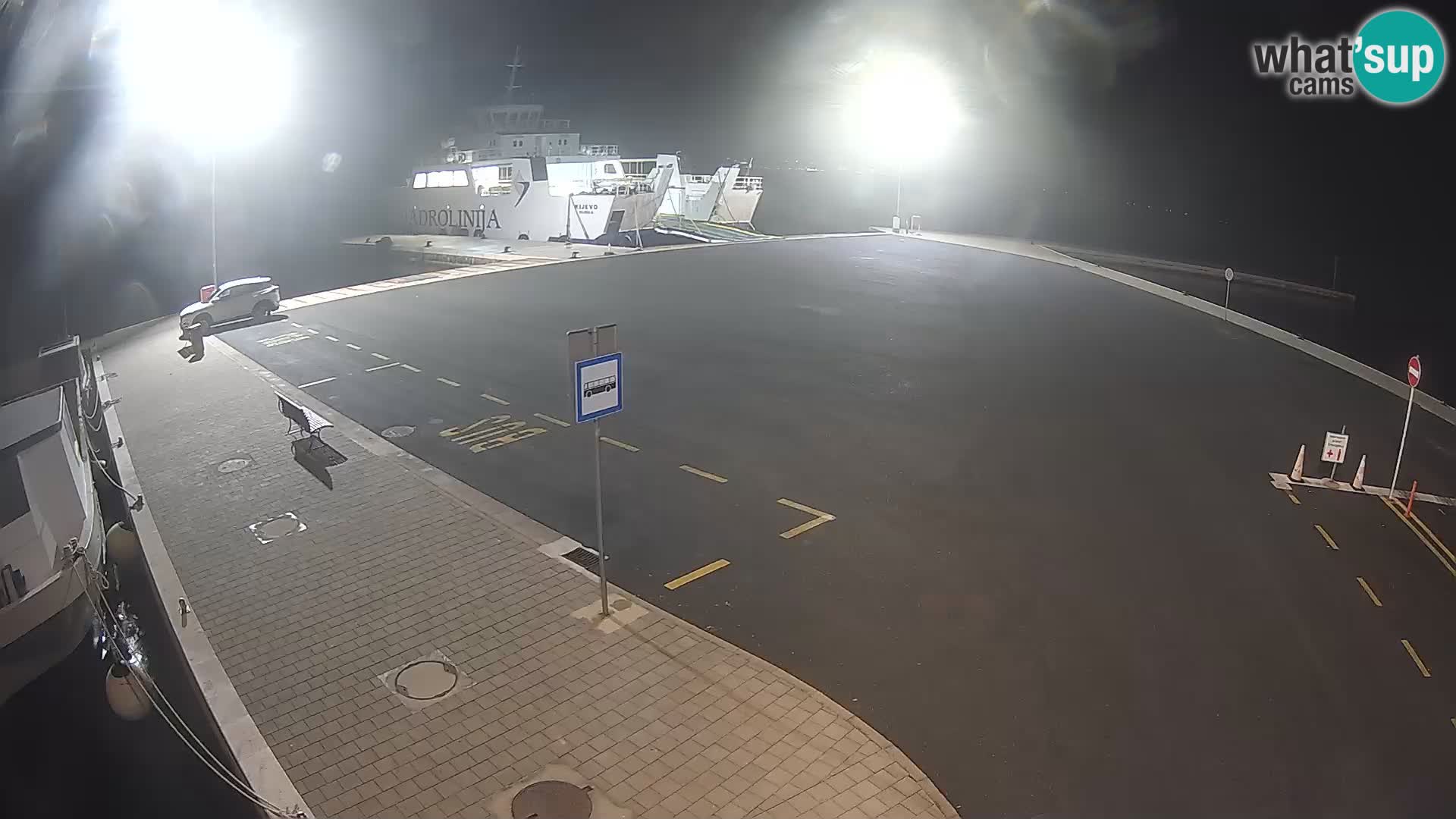 Tkon v živo – trajekt – Dalmacija – Hrvaška