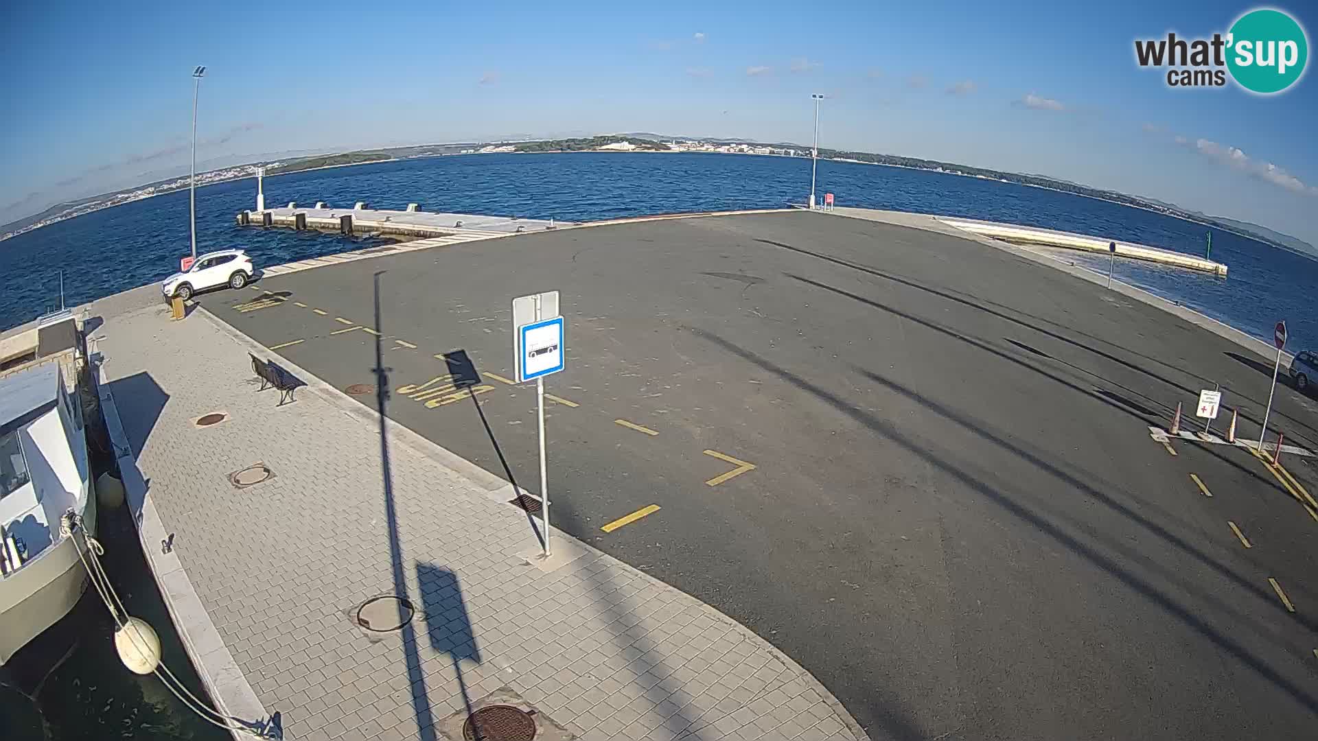 Tkon Live cam – ferry – Dalmatie – Croatie