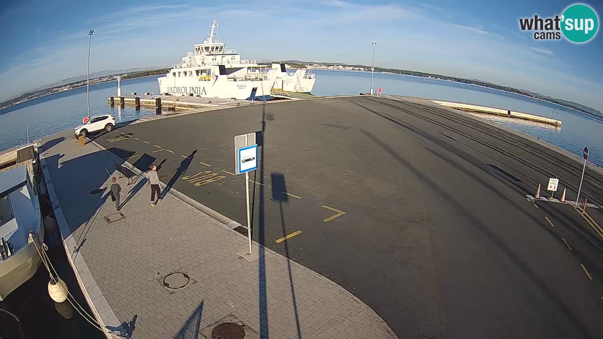 Tkon Live cam – ferry – Dalmatie – Croatie