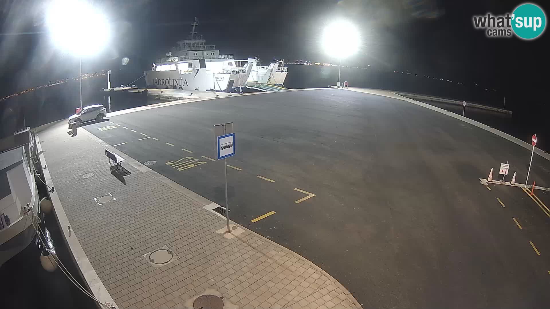Tkon Live cam – ferry – Dalmatie – Croatie