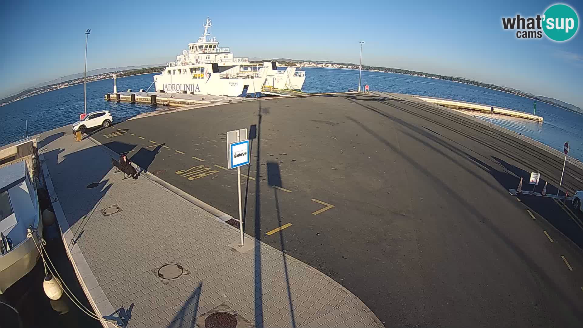 Tkon Live cam – ferry – Dalmatie – Croatie