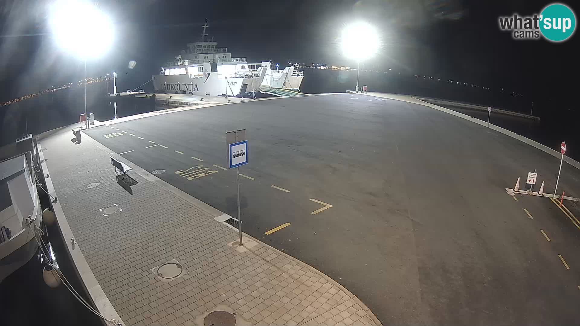 Tkon Live cam – ferry – Dalmatie – Croatie