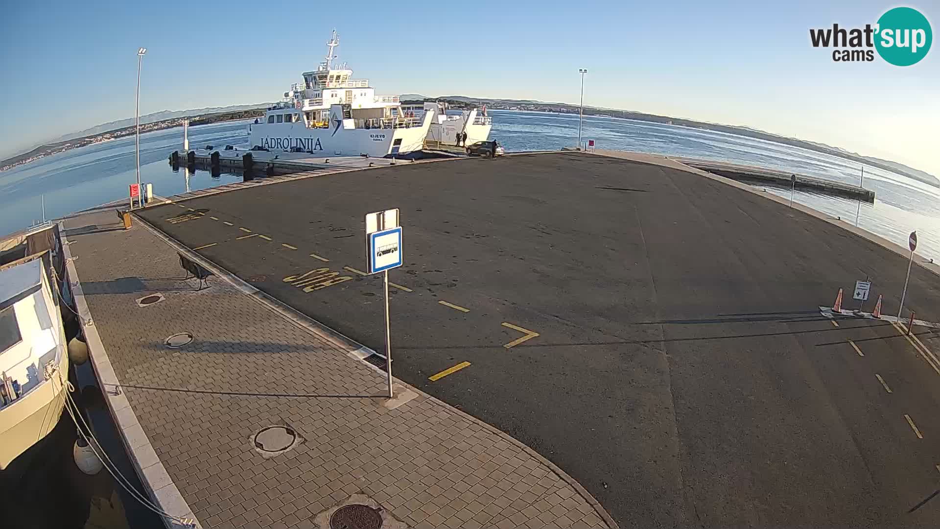 Tkon Live cam – ferry – Dalmatie – Croatie